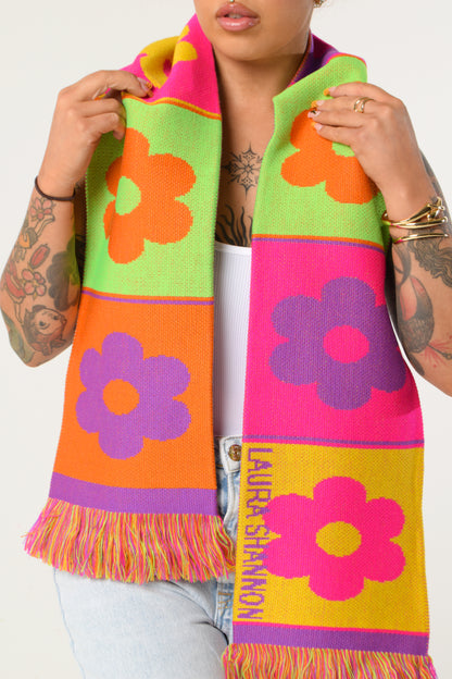 Daisy Knit Scarf